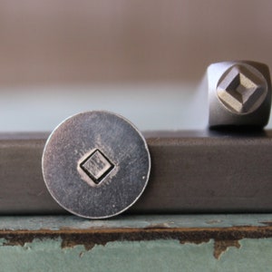 4mm Diamond Metal Design Stamp - Supply Guy Stamp - SGCH-384