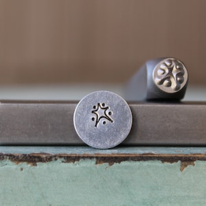 5mm Stern mit Punkten Metall Design Stempel -Supply Guy Stamp - SGCH-449