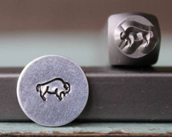 6mm Buffalo Metal Design Stamp - Supply Guy Stamp - SGCH-186