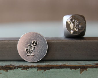 6mm Cactus Scene Metal Design Stamp - Supply Guy Stamp - SGCH-383