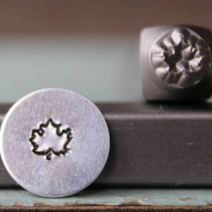 5mm Ahornblatt Metall Design Stempel - Versorgung Guy Stempel - SGCH-189