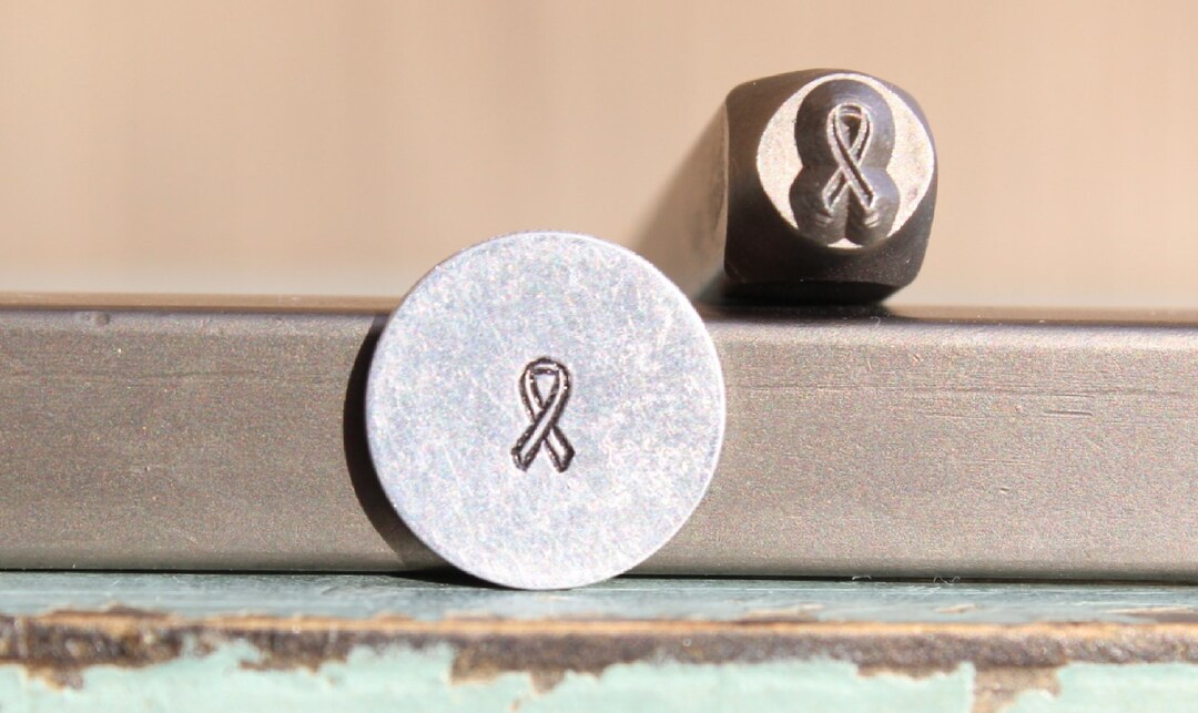 4mm Breast Cancer Awareness Ribbon Metal Design Stamp - Supply Guy ...