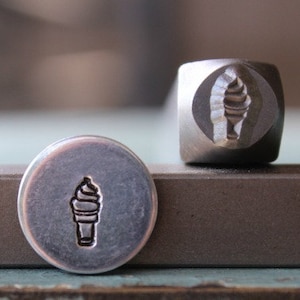 6mm Eistüte Metall Design Stempel - Versorgung Guy Stempel - SGCH-235