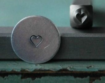 1.5mm Traditional Heart Metal Design Stamp - Supply Guy Stamp - SGCH-77