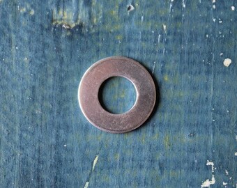 10 Deburred 3/4" Washer Stamping Blanks (Choose Your Metal) - Brass or Nickel Silver - Jewelry Metal Stamping Blanks-SGSOL