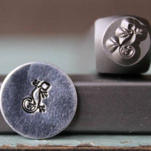 6mm Gecko Metal Design Stamp - Supply Guy Stamp - SGCH-190