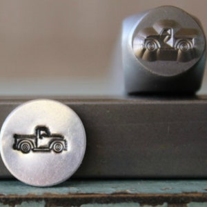 8mm Vintage Truck Metal Design Stamp - Supply Guy Stamp - SGCH-313