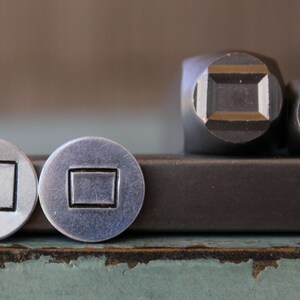 8mm (3/8&quot;) and 6mm (1/4&quot;) Wyoming State Metal Design 2 Stamp Set - Supply Guy Stamp - SGCH-WY372
