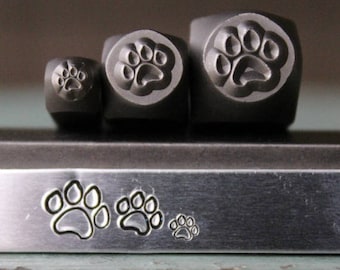 Dog Paw Metal Design 3 Stamp Set (3mm, 5mm and 7mm) - Supply Guy Stamp - SGCH-119120125