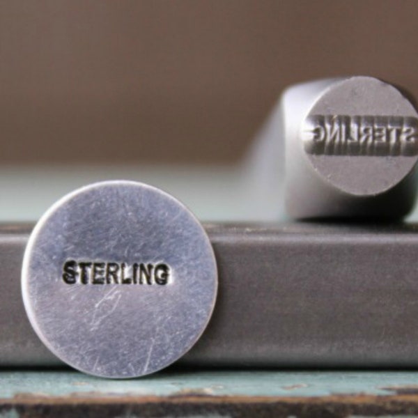 1mm Tall Sterling Word Metal Design Stamp - Supply Guy Stamp - SGCH-263