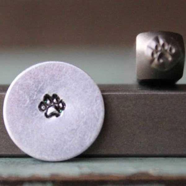 3mm Mini Dog Paw Metal Design Stamp - Supply Guy Stamp - SGCH-119