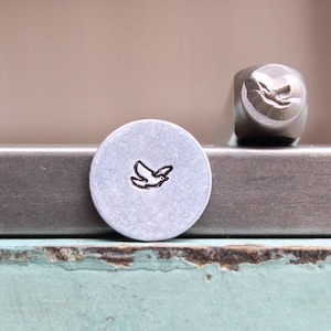 4mm Flying Dove Bird Metal Design Stamp - Supply Guy Stamp - SGCH-512