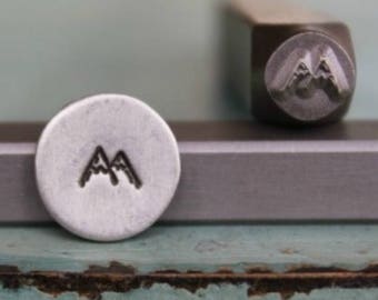 5mm Mountains Metal Design Stamp - Supply Guy Stamp - SGCH-25