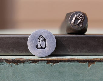 6mm Praying Hands Metal Design Stamp - Supply Guy Stamp - SGCH-556