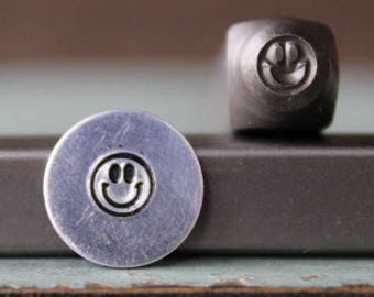 5mm Smiley Face Metal Design Stamp - Supply Guy Stamp - SGCH-178