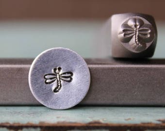 6mm Dragonfly DIY Jewelry Making Metal Design Stamp - Stamping Kit, Tools, Press, Machine & Supplies - SGCH-130