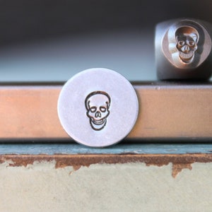 6mm Skull Head Metal Design Stamp - Supply Guy Stamp - SGCH-502