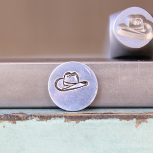 8mm Cowboy Hat Metal Design Stamp - Supply Guy Stamp - SGCH-482