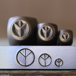 Set de 3mm, 5mm et 7mm conception en signe de paix 3 Stamp - tampon Guy - SGCH-214215216 d’approvisionnement