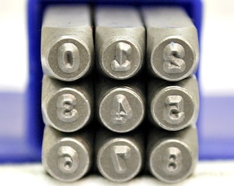 2mm Typewriter Font Number Metal Stamp Letter Set - Supply Guy Stamp - SGE-4N