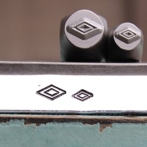 5mm and 7mm Indian Medicine Man Eye Symbol Metal Design 2 Stamp Set - Supply Guy Stamp - SGCH-59423