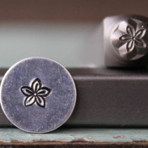 6mm Rose Flower Metal Design Stamp Supply Guy Stamp Etsy