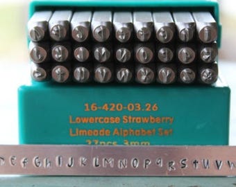 Supply Guy 3 mm ストロベリー ライムエード フォント 小文字 メタル