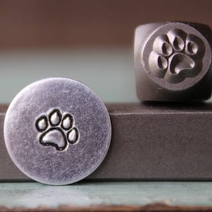 5mm Dog Paw Metal Design Stamp - Supply Guy Stamp - SGCH-125
