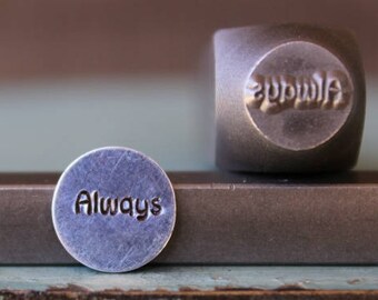 9mm "Always" Word DIY Jewelry Making Metal Design Stamp - Stamping Kit, Tools, Press, Machine & Supplies - SGCH-93