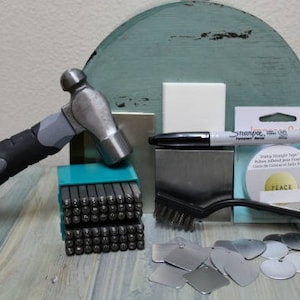 Beginner Metal Stamping Kit - Metal Stamp - Jewelry Kit - Metal Stamping - MDKit1