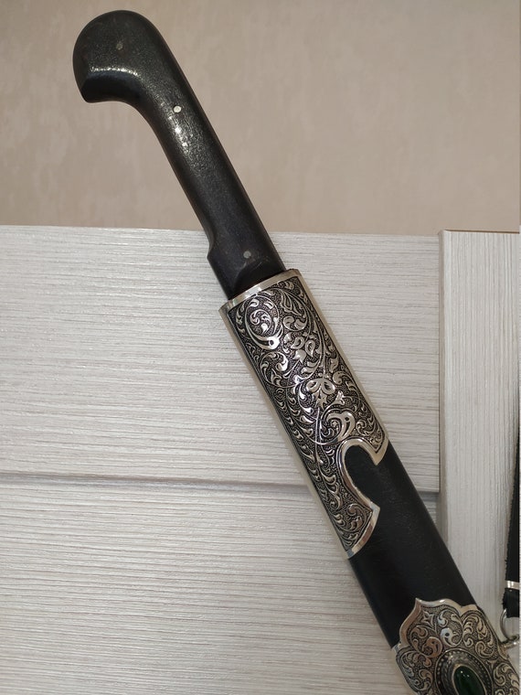 Souvenir Shashqua Sword Stainless Cossack Saber Replica Cossack Shashka Sword Shashka Full length replica of Russian Cossack 1913 Shashka