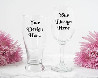 Download Free Bride and Groom Wine Glass Mock up -Engagement Wine Glass Stock Photo - Photography Mock up - Instant Digital Download - Wine Glass Mock up PSD Template