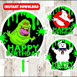 Ghostbusters centerpieces, Ghostbusters Printable centerpieces, Ghostbusters party centerpieces Instant download