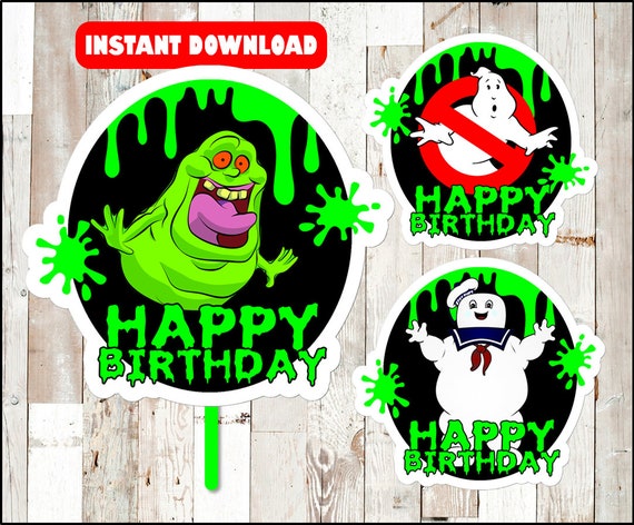 Ghostbusters Centerpieces Ghostbusters Printable Etsy