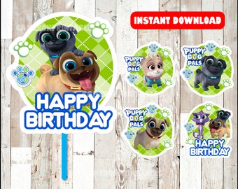 Puppy Dog Pals centerpieces, Puppy Dog Pals Printable centerpieces, Puppy Dog Pals party centerpieces Instant download