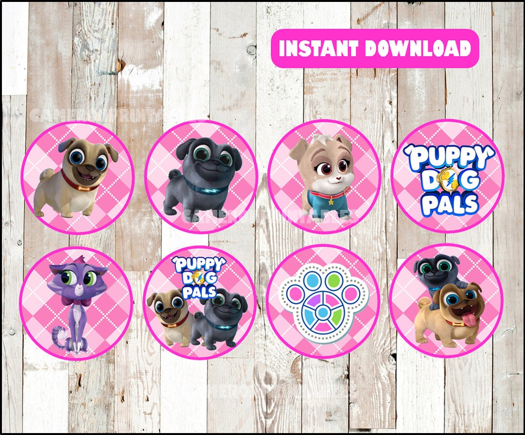 Puppy Dog Pals Toppers Instant Download , Puppy Dog Pals Cupcakes ...