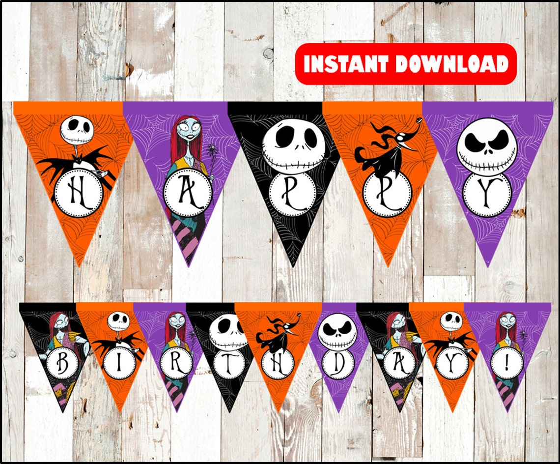 Nightmare Before Christmas Banner Nightmare Before Christmas - Etsy