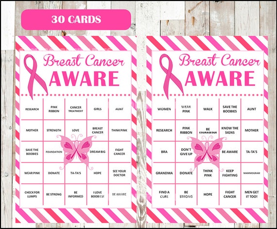 breast-cancer-awareness-month-bingo-cards-printable-pink-etsy