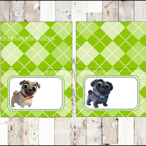 Puppy Dog Pals Food Labels Instant Download , Puppy Dog Pals Food Tent ...