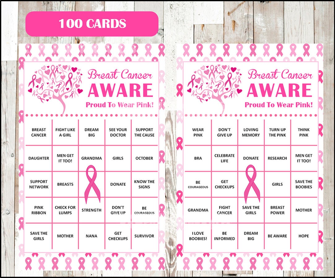 breast-cancer-awareness-month-bingo-cards-printable-pink-etsy