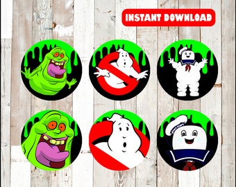 Ghostbusters Toppers Instant Download Ghostbusters Cupcakes | Etsy