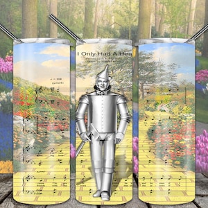 Tin Man 20oz Skinny Tumbler Designs de sublimação, filme inspirado em Straight / Tapered Tumbler Arquivo PNG download digital