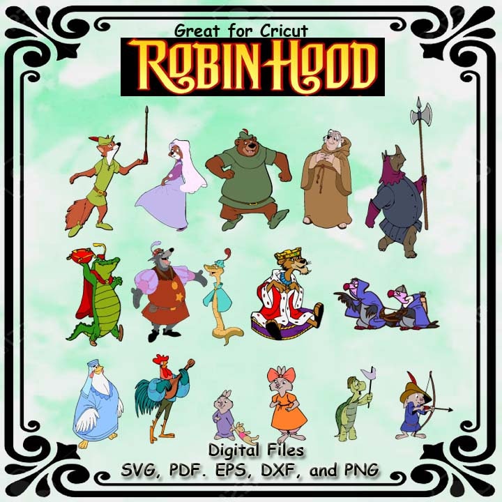 Robin Hood SVG Bundle 16 digital file bundle | Etsy