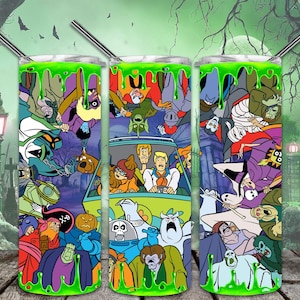 Cartoon 20oz Skinny Tumbler Sublimation Designs for Straight/Tapered Tumbler PNG File Digital Download