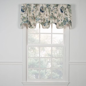BRISS lined scallop valance with cording 70&quot; WIDE X 17&quot; LENGTH