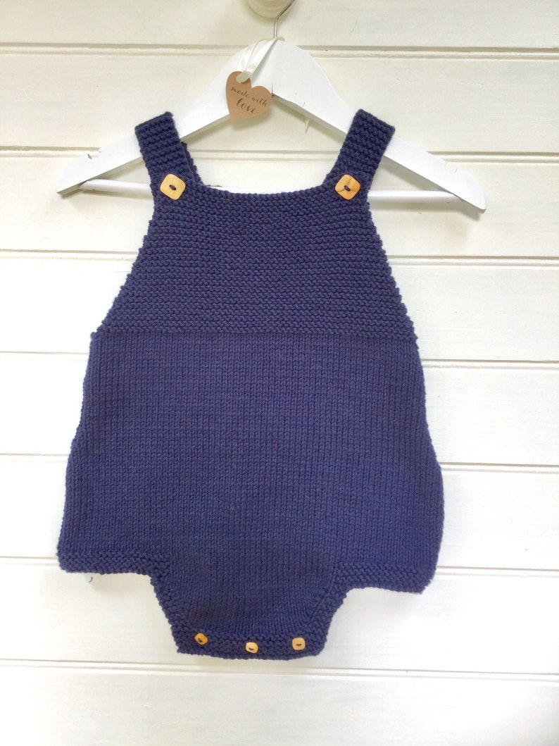navy romper baby