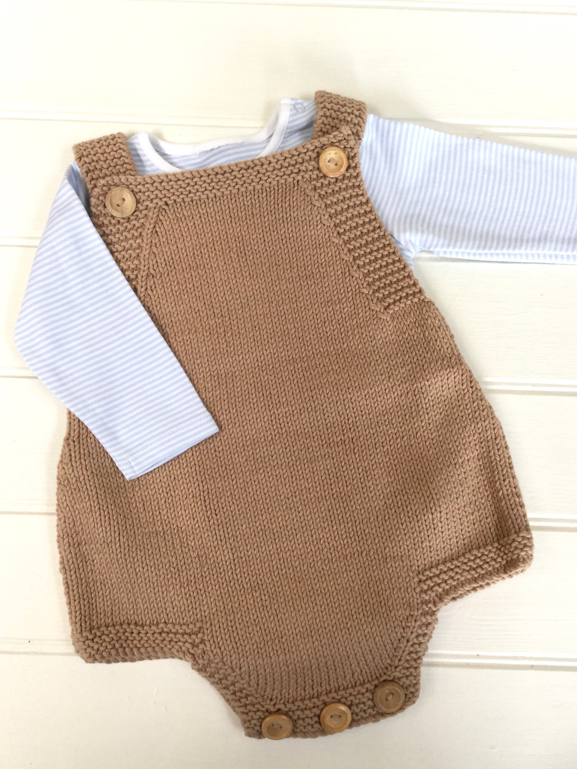 Knitted Baby Two Piece Set Newborn Rompers Gift - Etsy