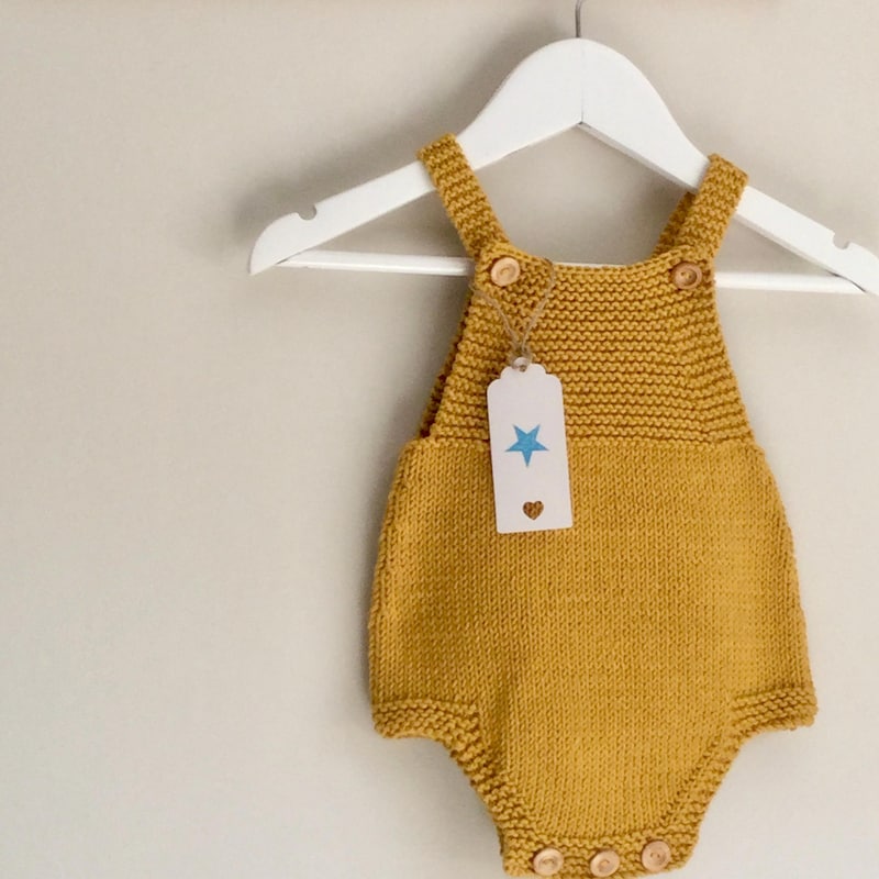 Baby Polo Collar Romper – Yellow