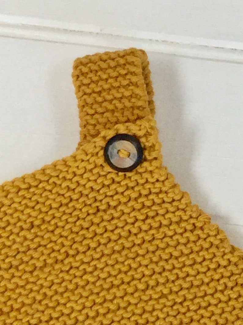 boy unisex girl playsuit onesie one piece Knitted baby romper baby shower gift rompers yellow mustard newborn knits overalls