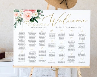 Wedding Guest List Seating Chart Template